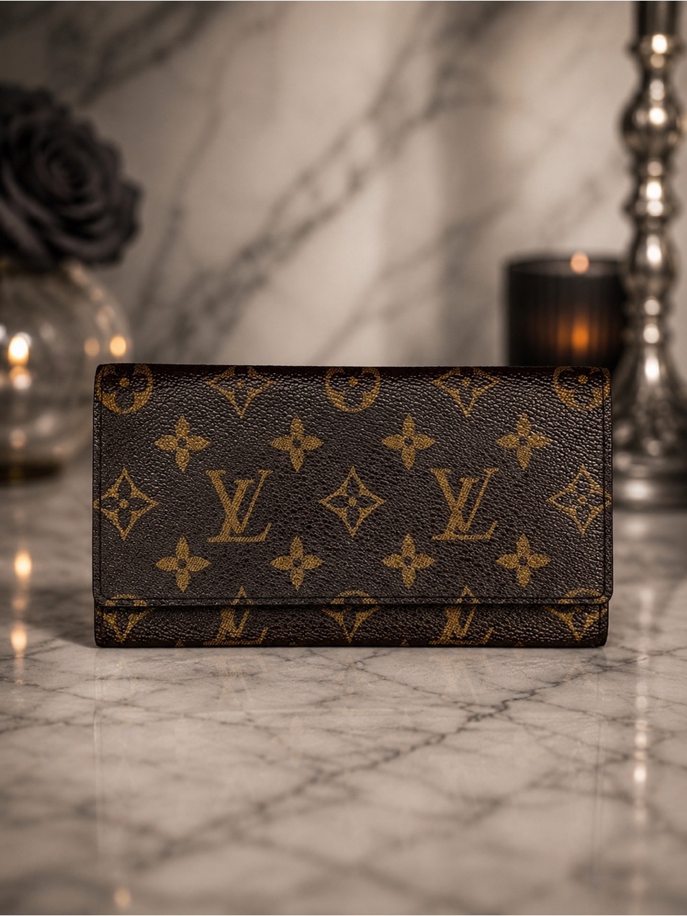 Louis Vuitton Monogram Long Bifold Wallet | Vintage | Date Code CA0916